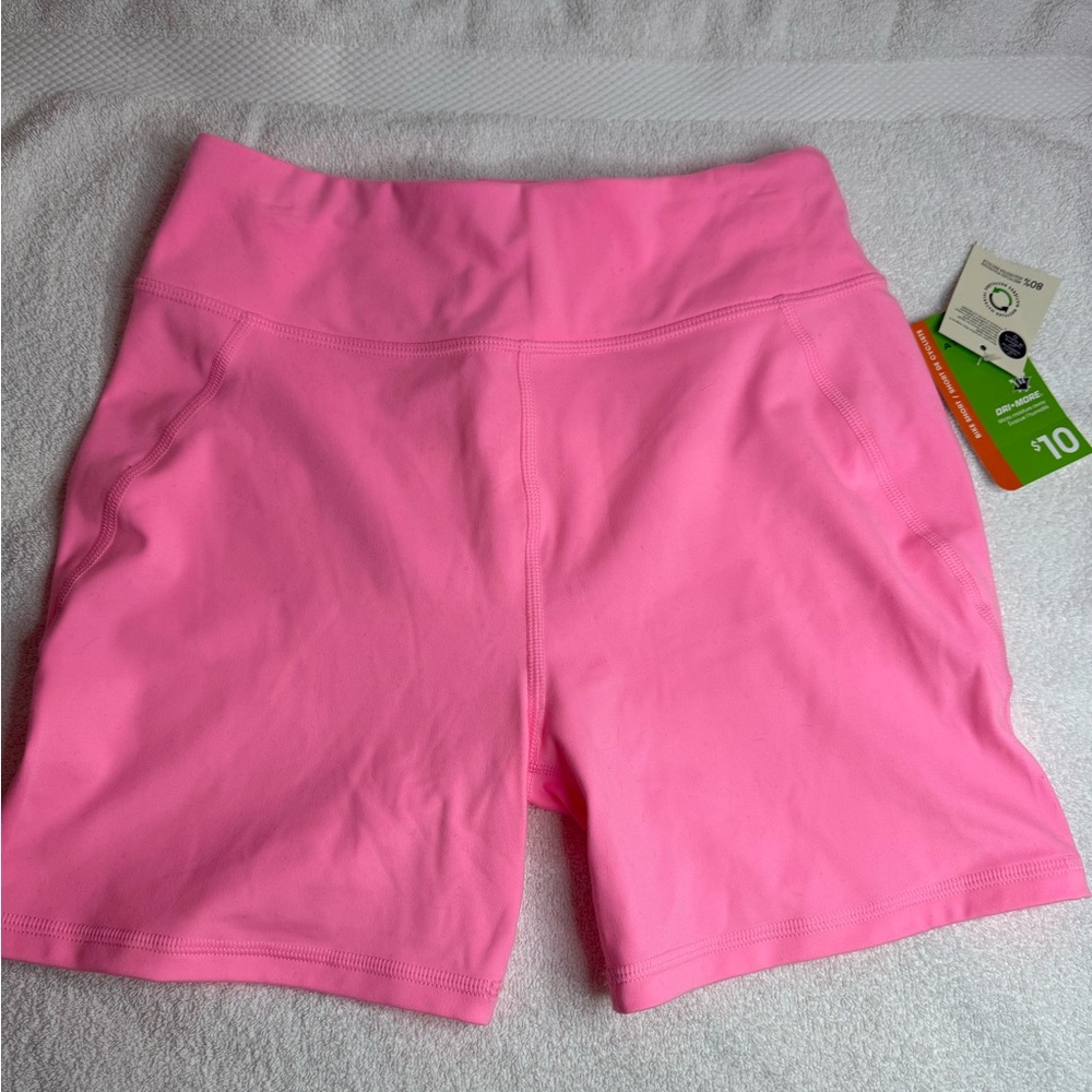 Athletic Works Girls Vibrant Pink Bike Shorts